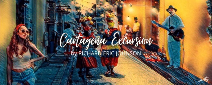 Cartagena Excursion accompanying artwork with title and author.